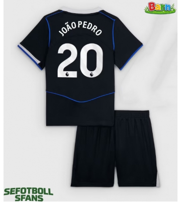 Chelsea Joao Pedro #20 Tredjeställ Barn 2025-26 Kortärmad (+ Korta byxor)